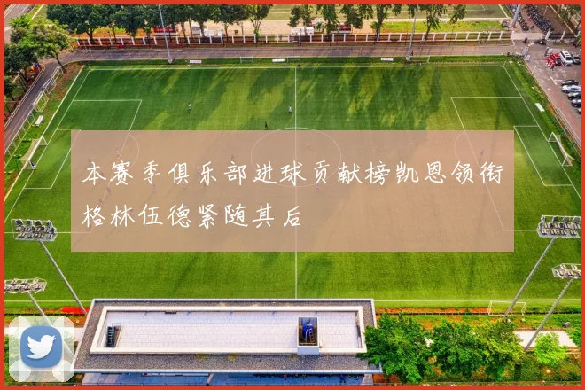 本赛季俱乐部进球贡献榜凯恩领衔格林伍德紧随其后